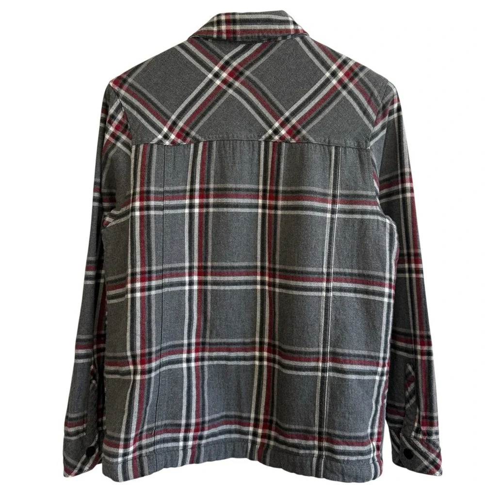 Hurley Sherpa Lined Snap Buttons w/ Pockets‎ 100% Cotton Shacket Men Size S #418 - Picture 2 of 11